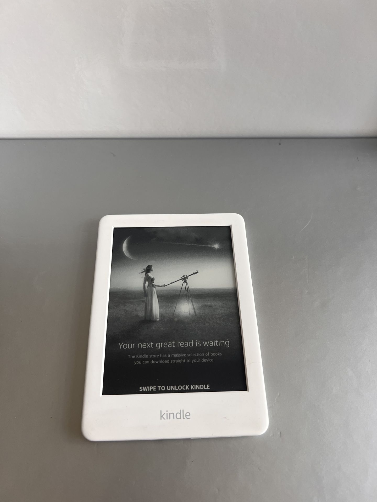 White Amazon Kindle EReader 10th Generation 4GB 6” Tablet - $45