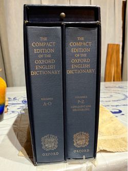 Compact Edition Oxford Dictionary 1971