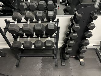 Cap Dumbbells Set with Stands 5-50lbs