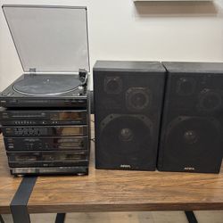 Vintage Aiwa CX-790 Component Stereo System With Turntable