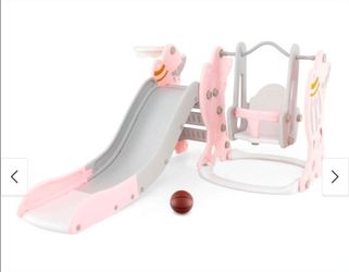 EW 4-in-1 Toddler Slide & Swing Playset