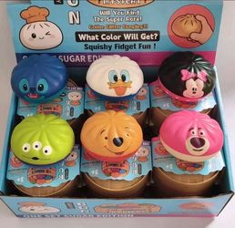4$ squishies.  Disney dumplings, cubes