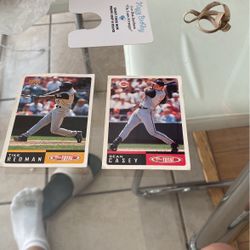 Baseball Cards Tike Redman And Sean Casey