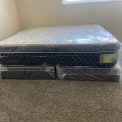 Queen Mattress Come With Free Box Spring - Free Delivery 🚚 Today To Reasonable Distance