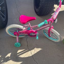 Girls Bike With Training Wheels