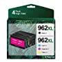 962XL Ink Cartridges Combo Pack Remanufactured Replacement for HP 962 XL 962XL Ink Cartridges Works with HP OfficeJet Pro 9015e 9010 9025e 9015 9020 9