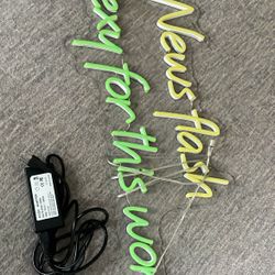 LEF SIGN + Power cable 