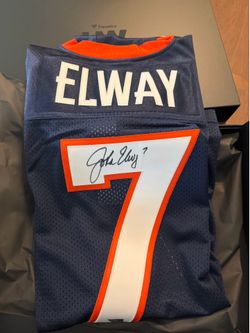 NFL John Elway autographed Super Bowl  jersey