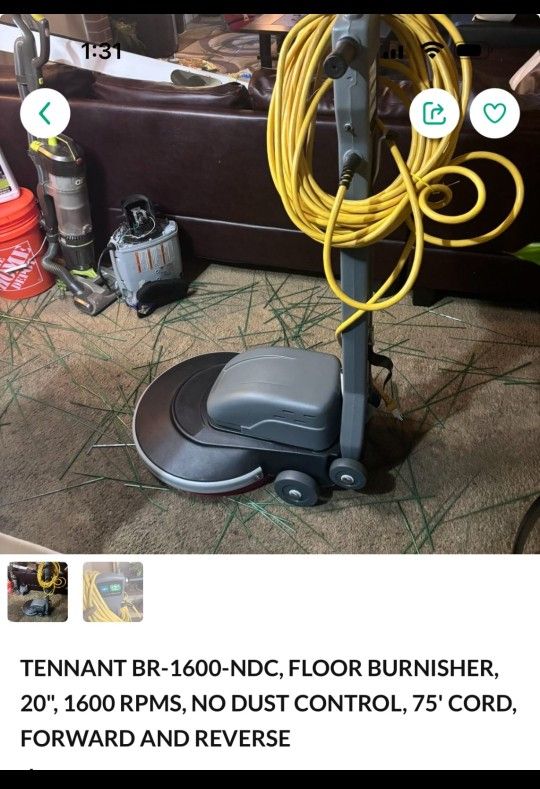 Floor Burnisher and Floor Machine