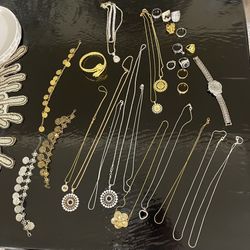 $80 For A Bundle Of Fashion  Plated Jewelry Not Real  Gold Or Silver  No Individual Purchase Pickup Gaithersburg Md20877
