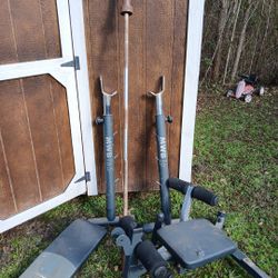 Weights Bar and Bench