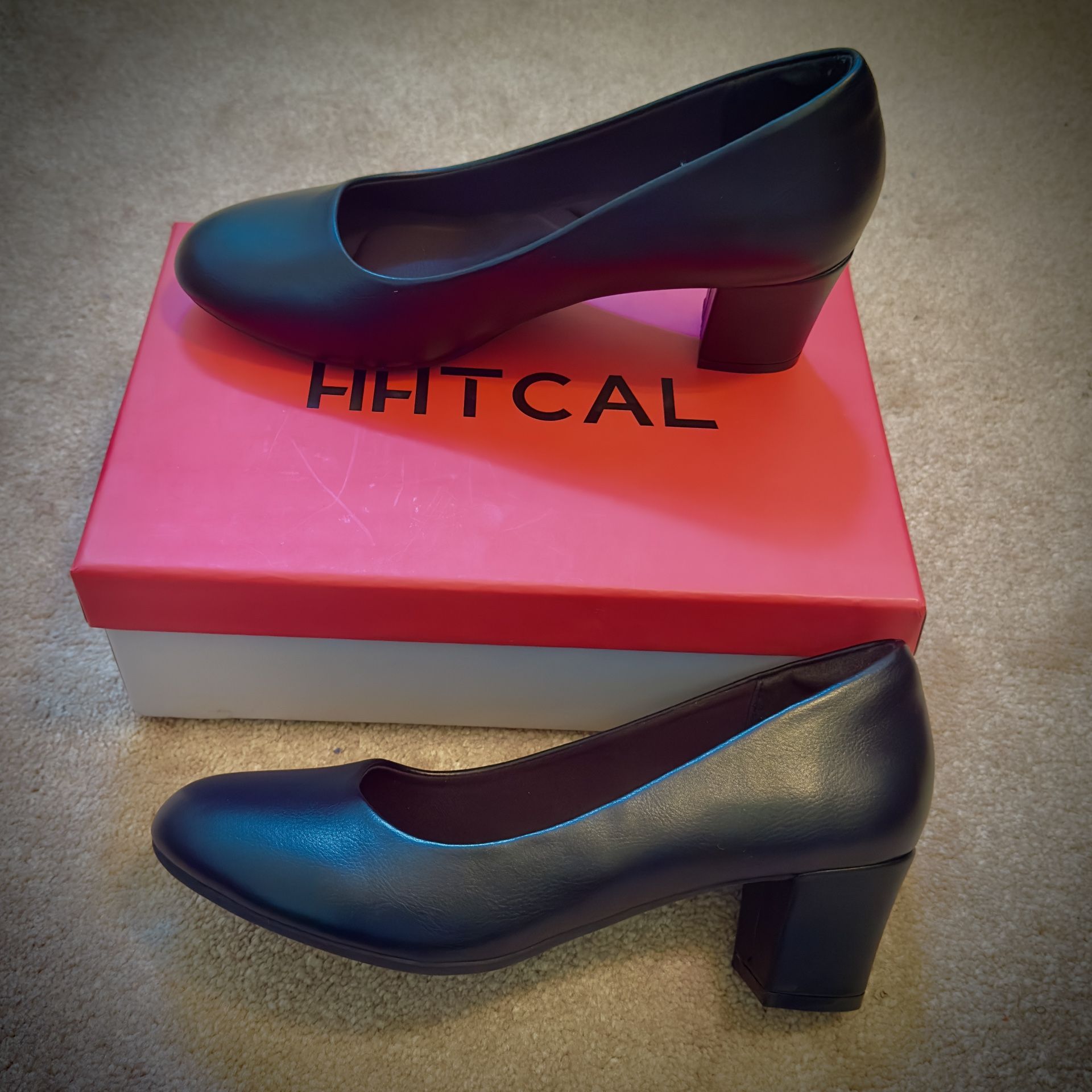 (#157) Women’s HHTCAL Low Block Heeled Pumps