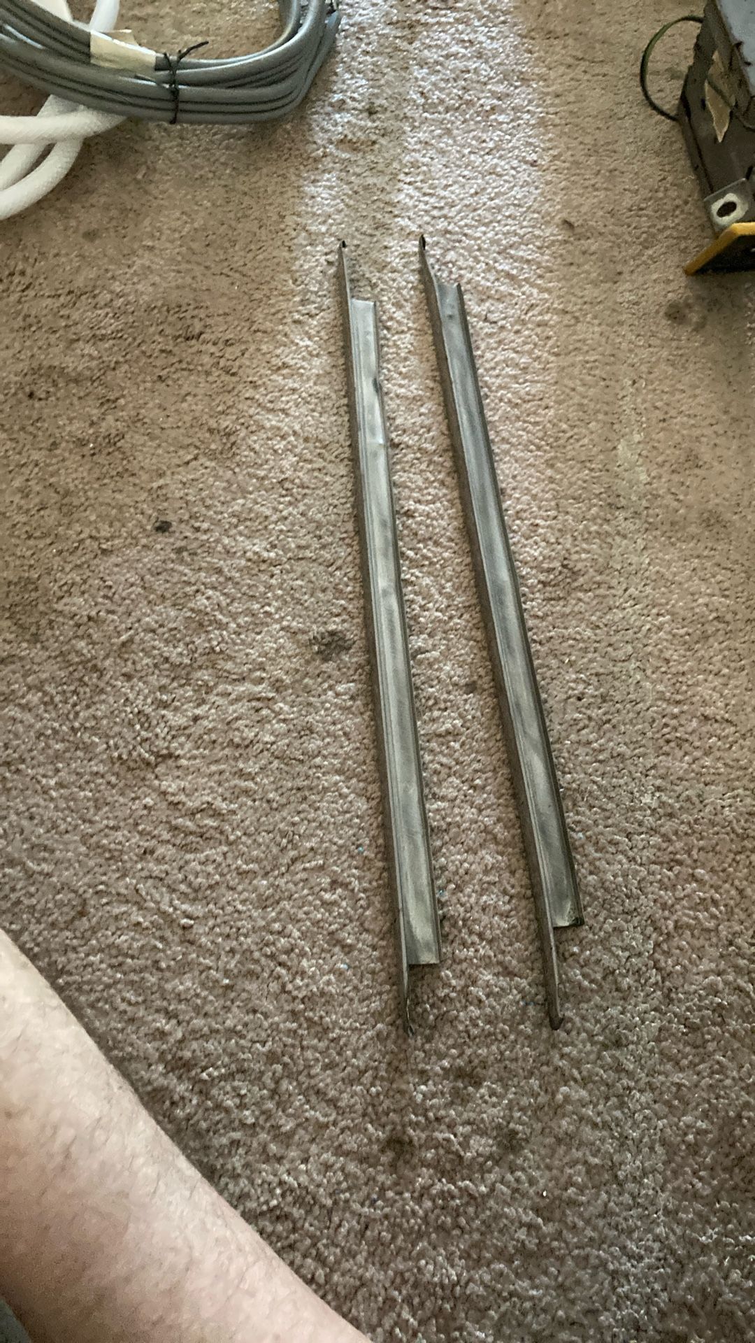 19 66–19 67 Chevy nova windshield side trim moldings