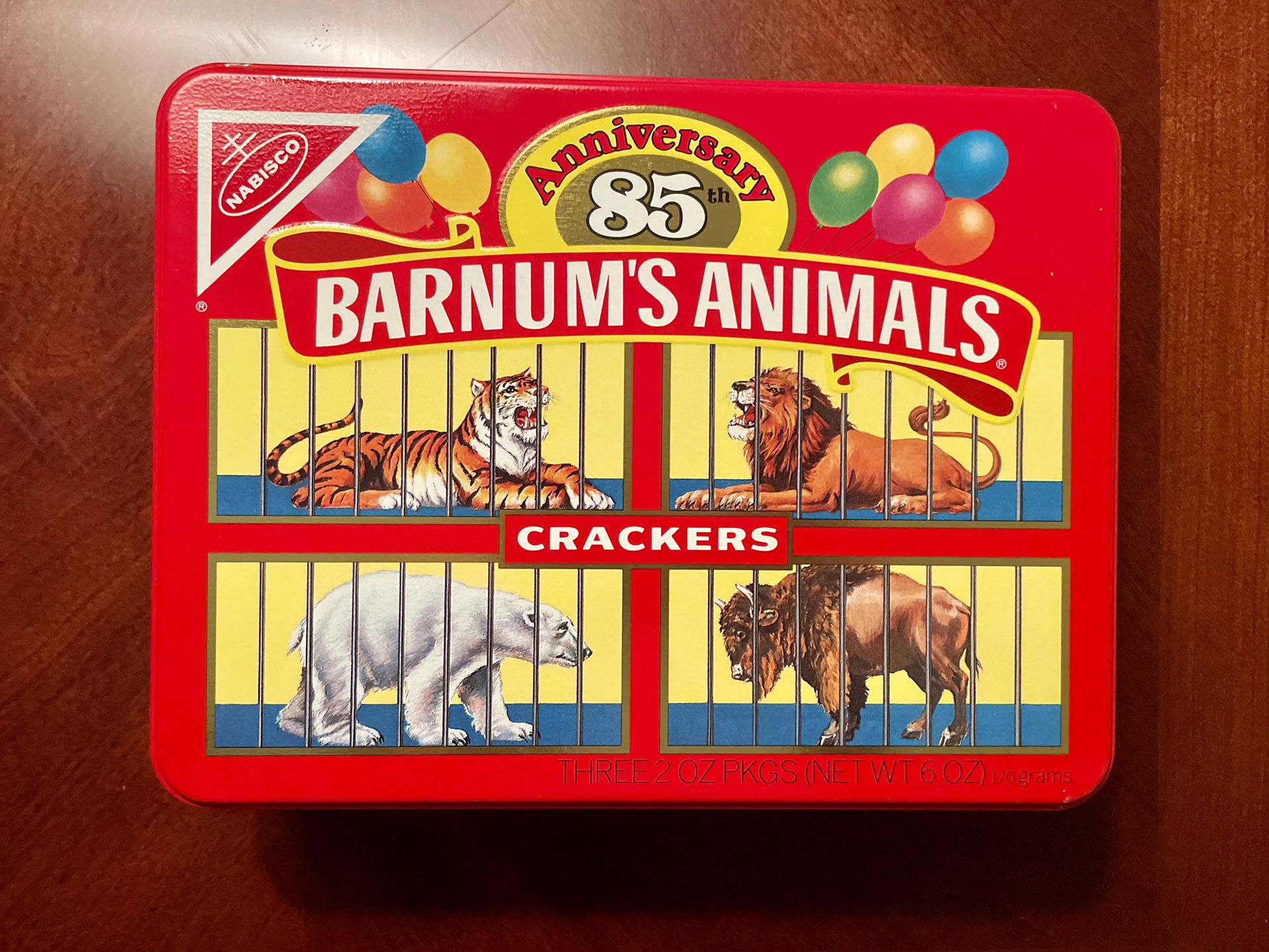 Vintage 85th Anniversary Barnum’s Animal Crackers Tin