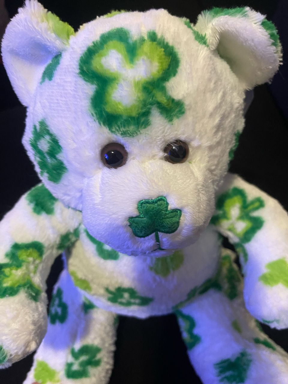 Build A Bear Workshop Lucky For You Teddy St. Patrick's Day Plush Clovers 14” 2007