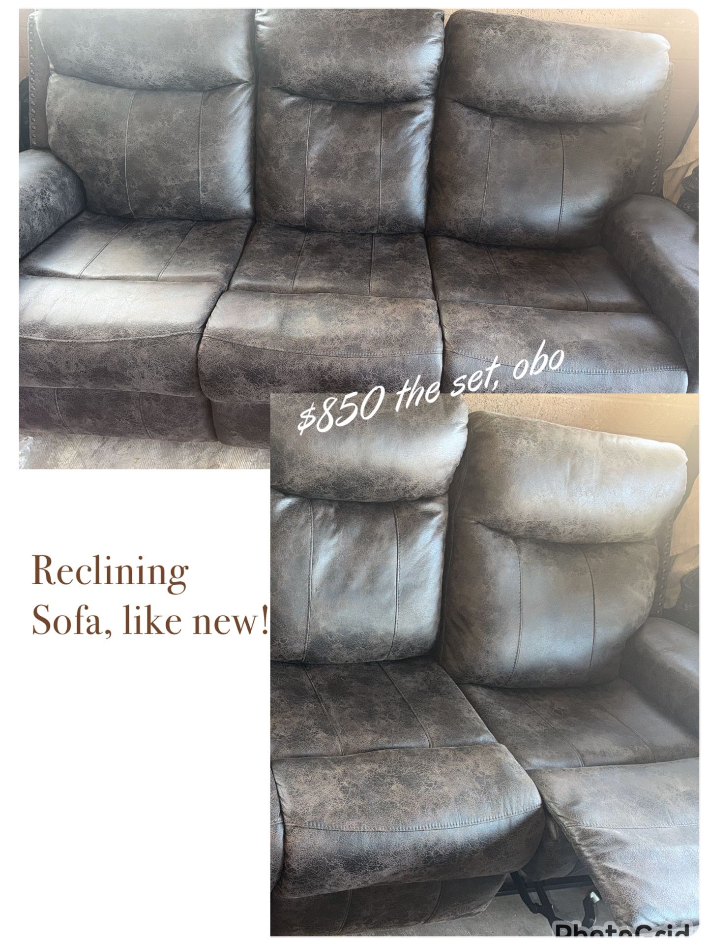 Reclining Sofa & Loveseat
