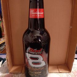 Large Beer Bottle,  Nascar..Dale Earnhardt Jr.. Glass , COLLECTABLE   Now $35.00