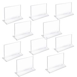 22 Top Loading Clear Acrylic T-Frame Sign Holder 7" Wide x 5''x7” Horizontal, 18-Pack Bulk + 4-4”x6”  $125 MSRP Wholesale