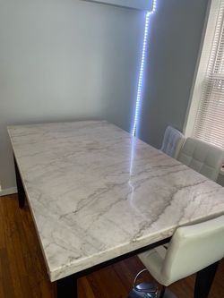 Real Marble Dining Table (PRICE NEGOTIABLE)