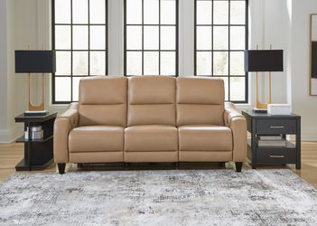 Mosswell Toffee Power Reclining Sofa