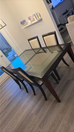 Wooden Table and Chair Set