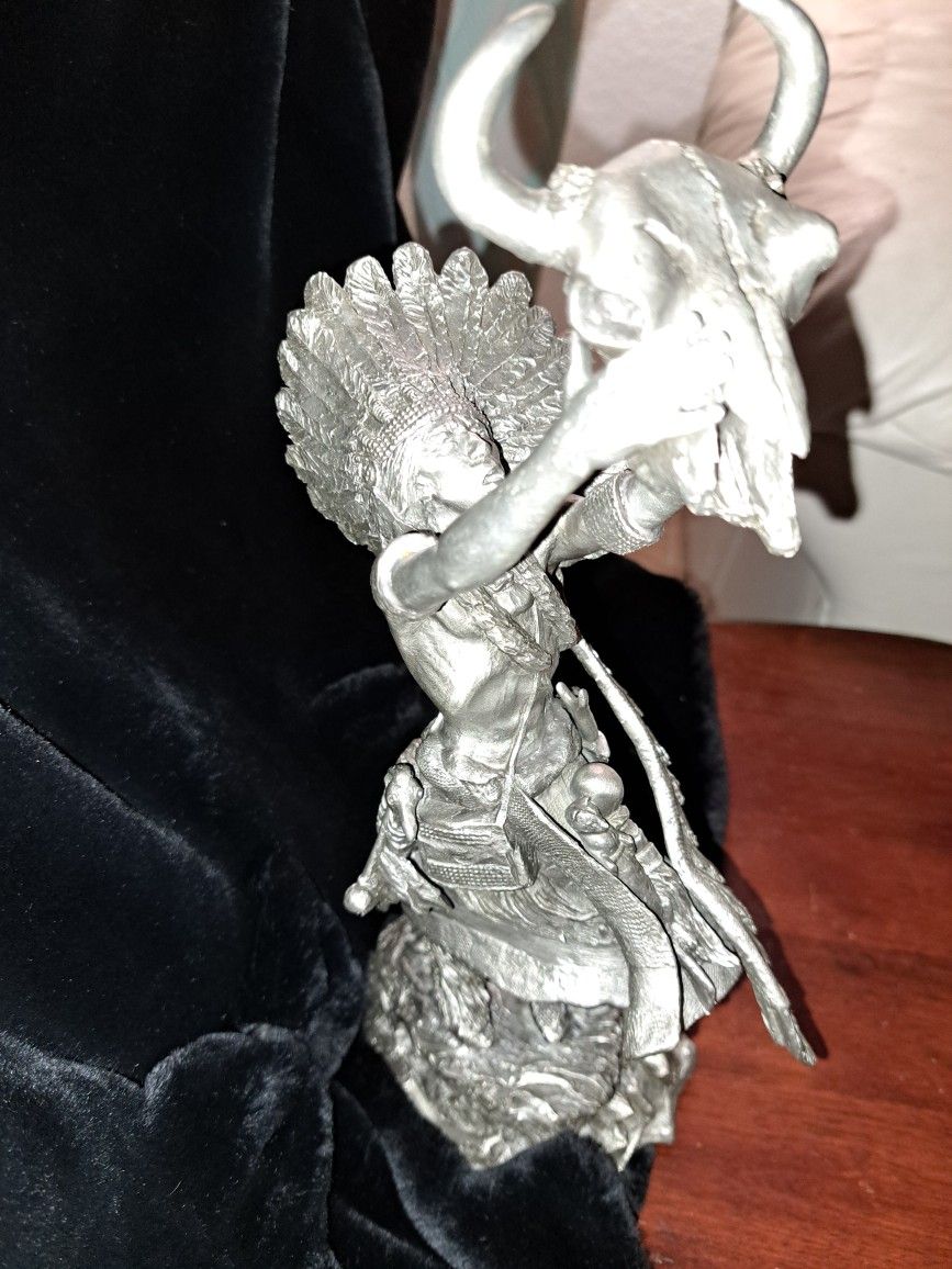 The MEDICINE MAN  Pewter Statue