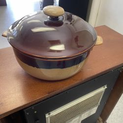 Sango Stoneware Covered Casserole Dish 