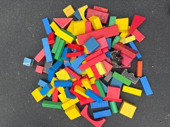 108 Piece Wooden Building Blocks Block Set