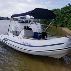 2008 AB Nautilus DLX15 RIB Tender Inflatable Hardbottom Dinghy TRADE