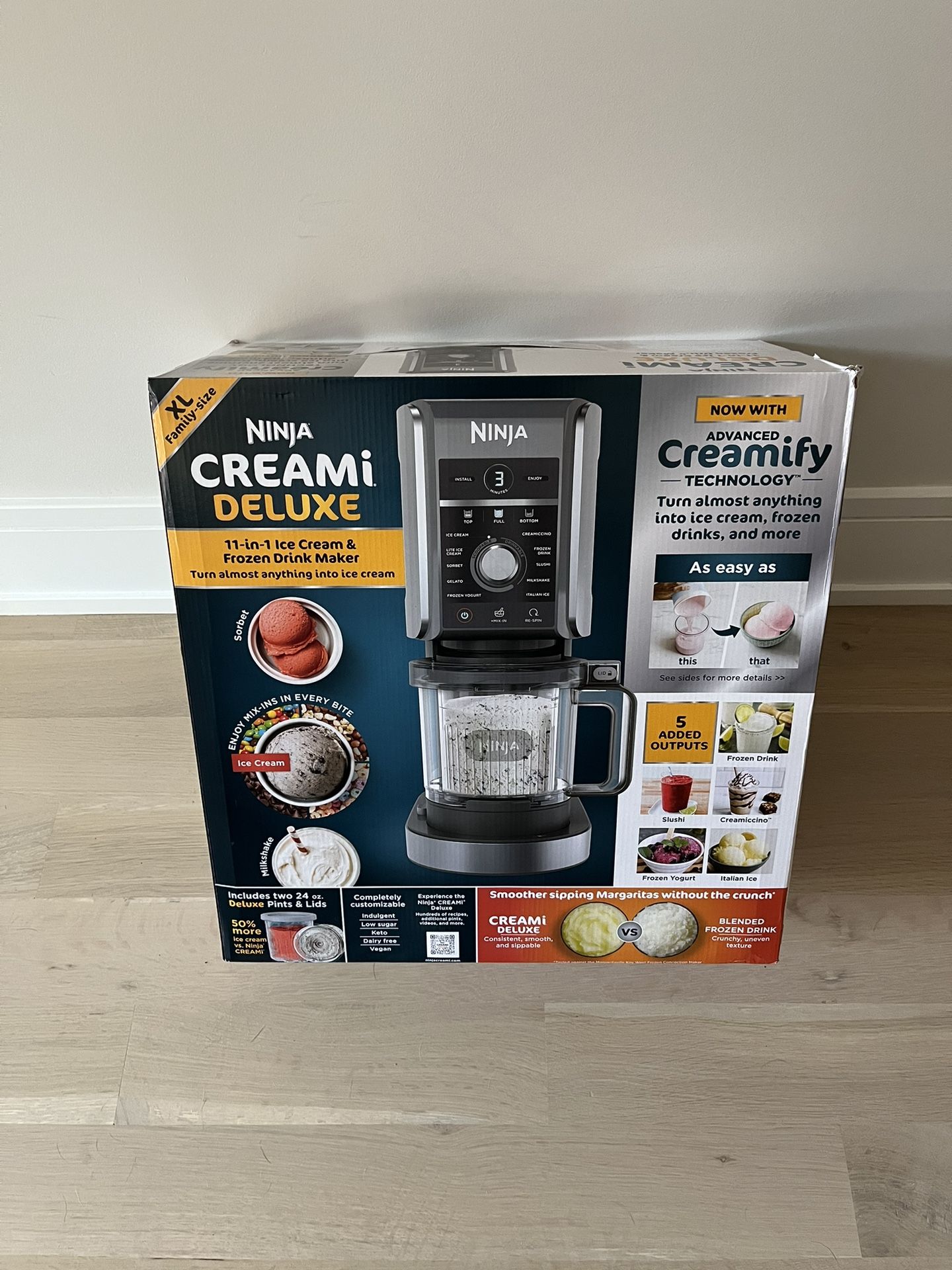 Ninja NC301 CREAMi Ice Cream Maker 7 One-Touch Programs 16oz Pints for Sale  in Lynn, MA - OfferUp