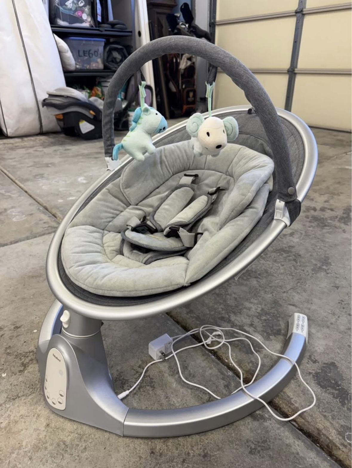 BabyBond Infant Swing PLUS Newborn Insert (silver/grey)