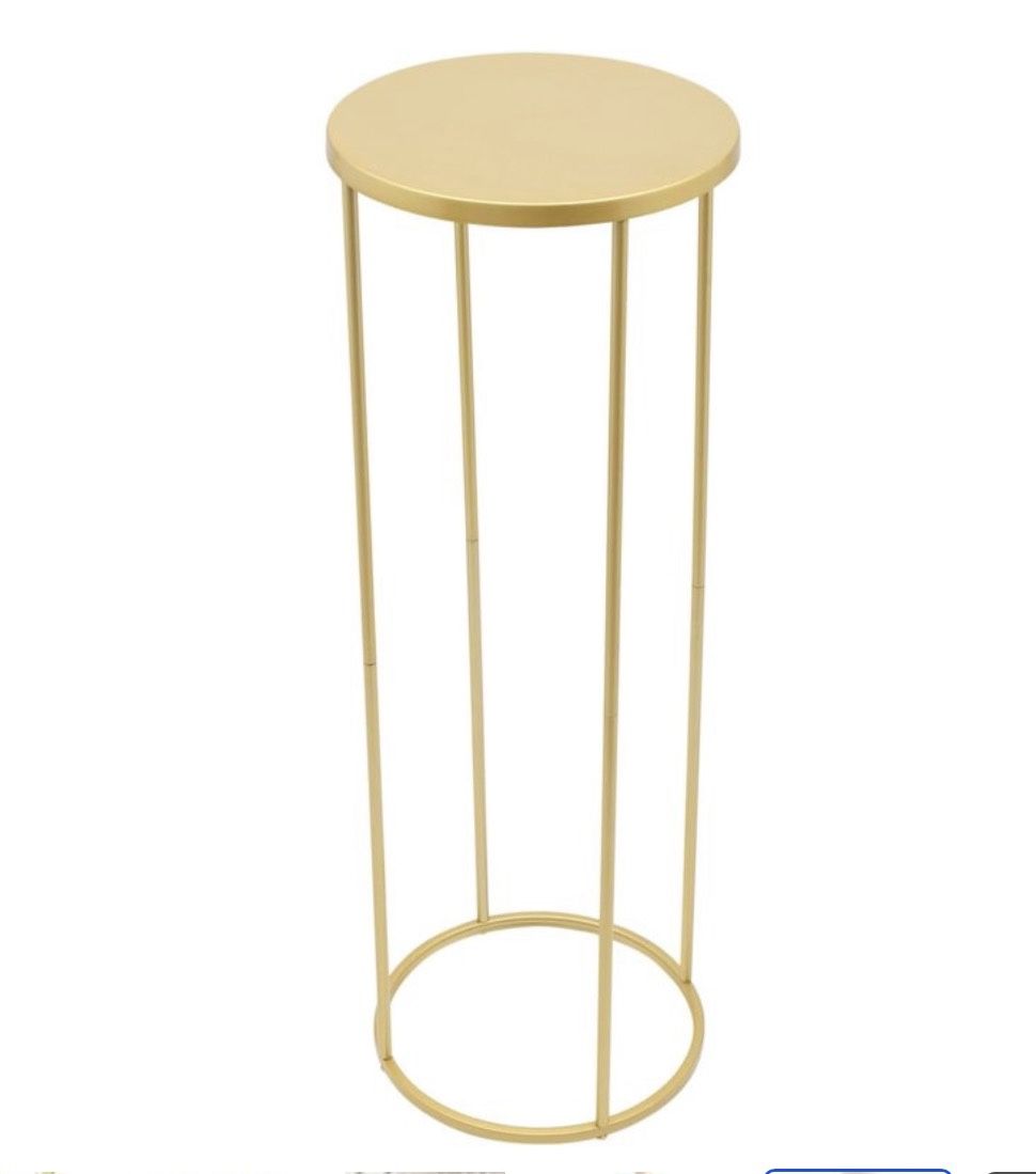 5pc gold metal centerpieces 
