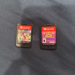 Nintendo Switch Pokemon Violet & Mario Kart 8.