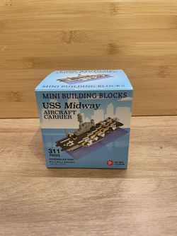San Diego USS Midway Aircraft Carrier Mini Building Blocks (like legos)