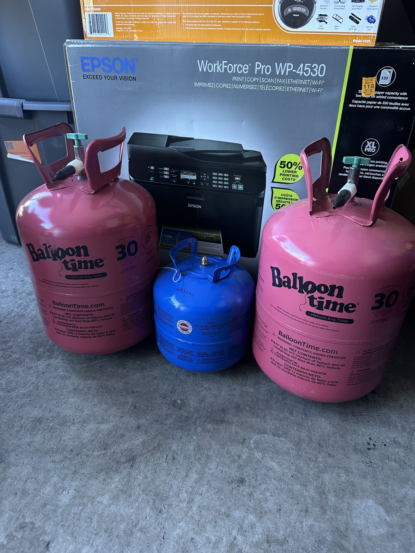 Empty Disposable Helium Tanks – Balloon Time / Standard Kits