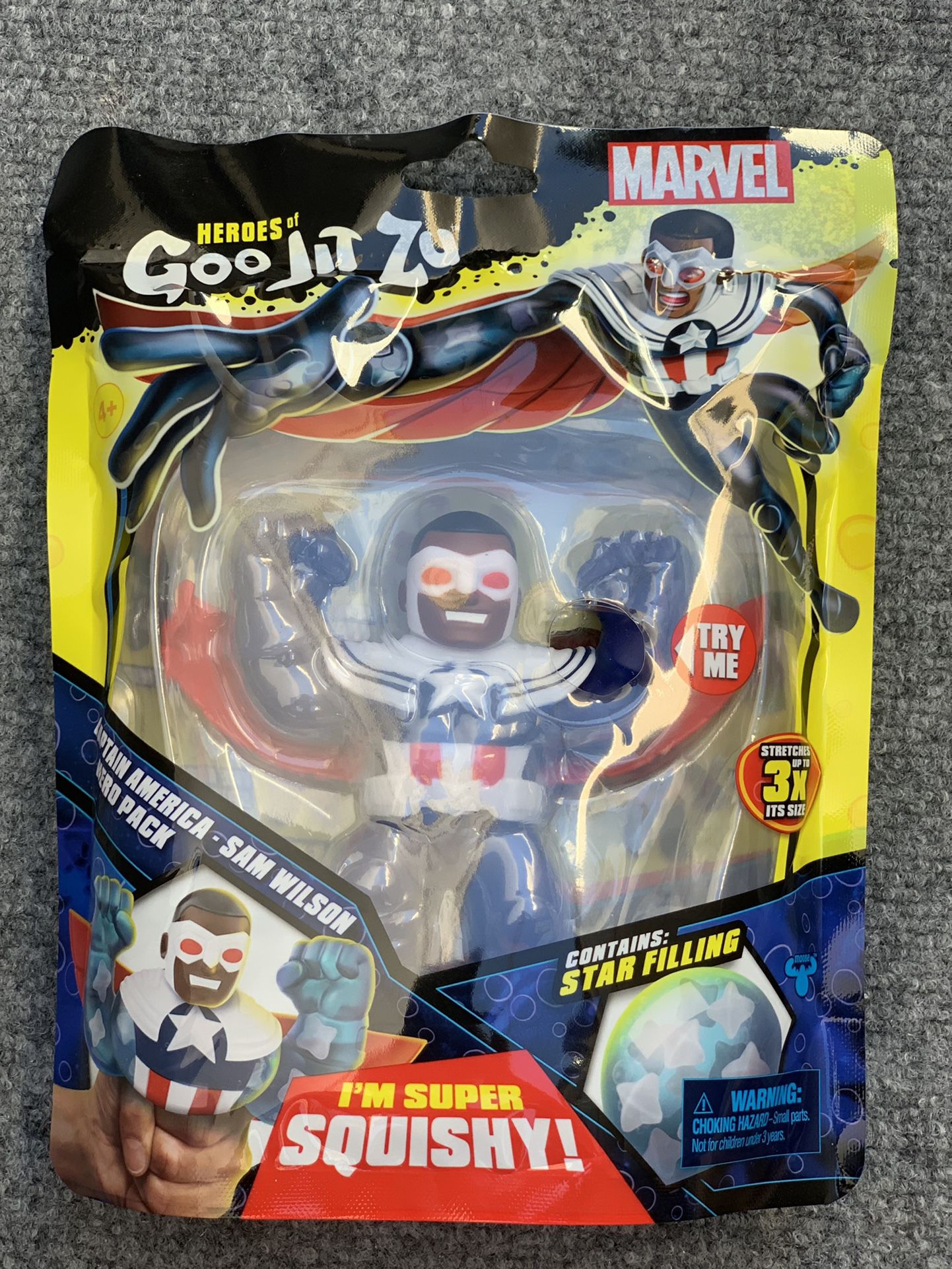 Heroes of Goo Jit Zu Marvel Superhero - Captain America Sam Wilson-NEW💥