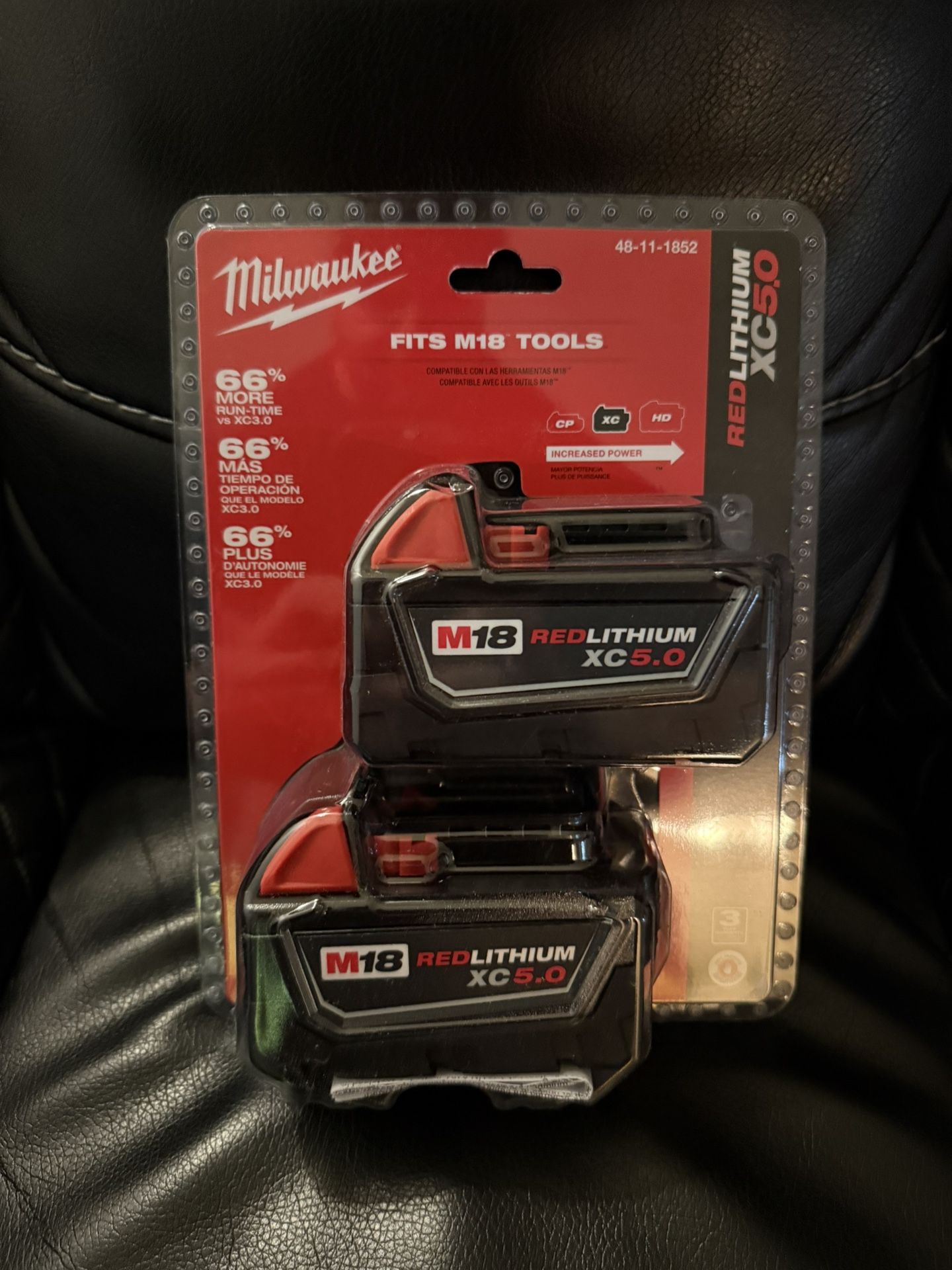 Milwaukee M18 batteries 5.0