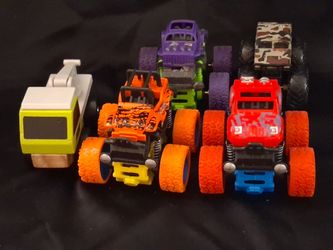 Lot of 5 Toy Monster Trucks