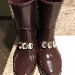 Michael kors clearance leslie rain boots