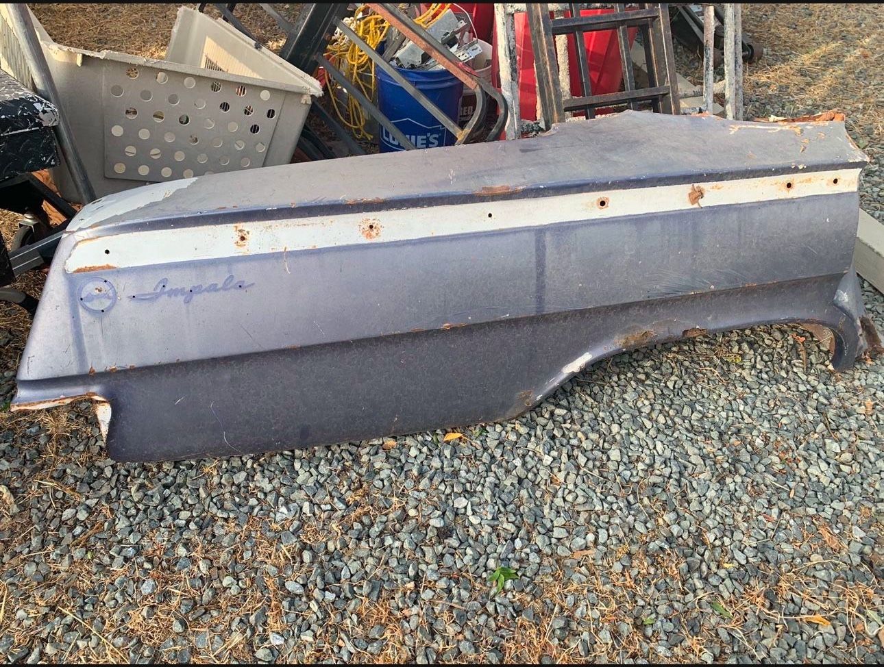 Classic Impala Quarter Panel Original Sheet Metal Solid Off A 62