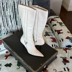 Gucci White Boots Women’s Sz 7