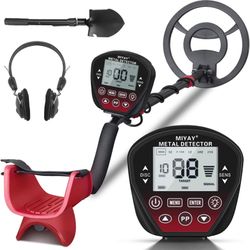 Professional Metal Detector for Adults, Gold Metal Detectors Lightweight with LCD Display, Pinpoint & Disc & Notch & All Metal 5 Modes, Battery Includ