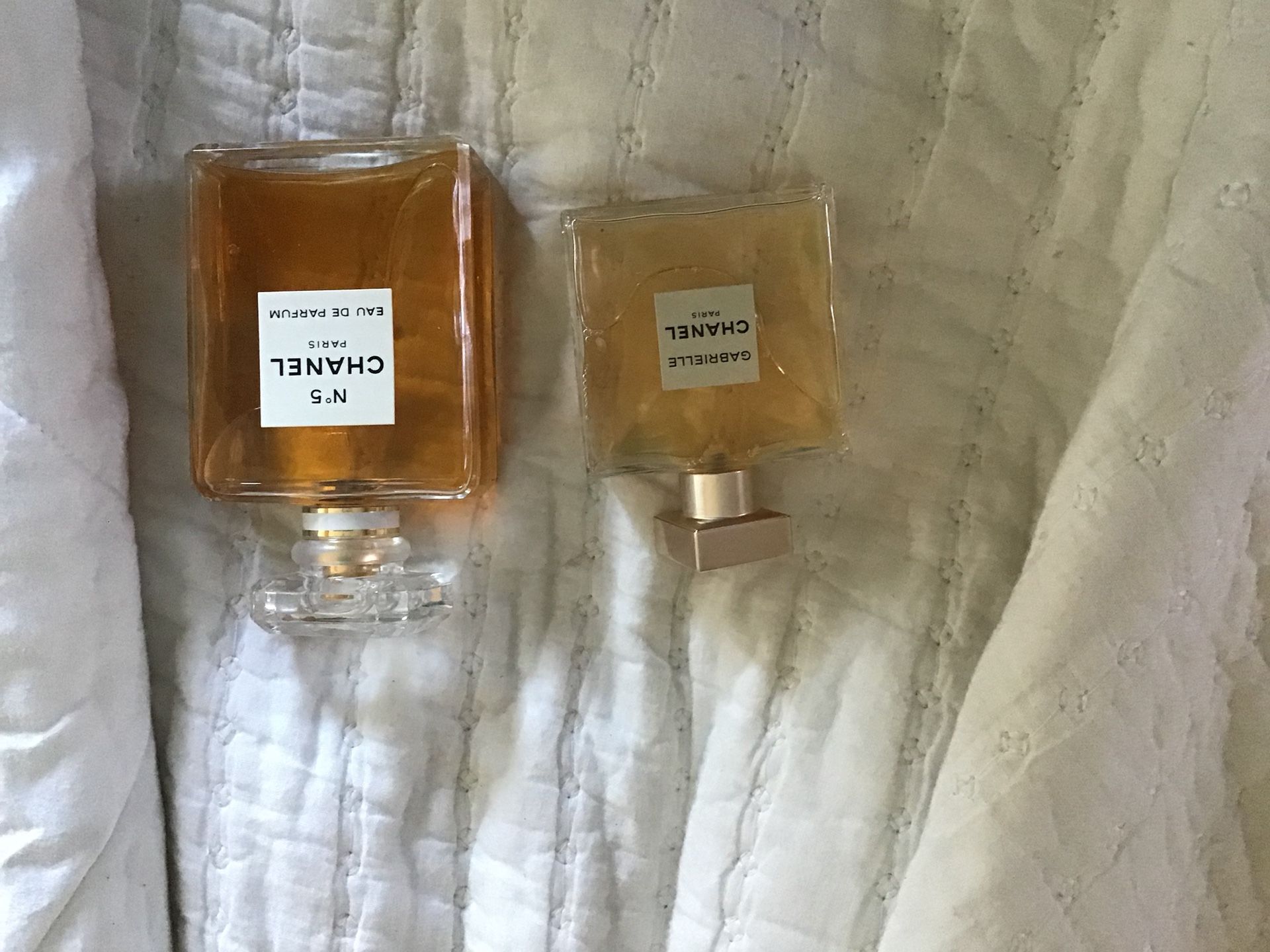 #5 and Gabrielle CHANEL perfume never used. $40 for Gabrielle $50 for N5 unless you get them both $85