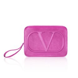 New— Valentino Beauty Pink Small Pouch