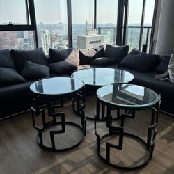 Signature Design By Ashley Frostine - 3 Piece Table Set
