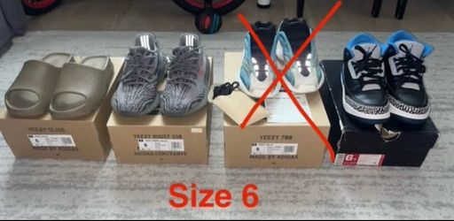 Yeezys, Jordan size 6
