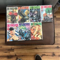 One Punch Man Volumes 1-8 (no 4)
