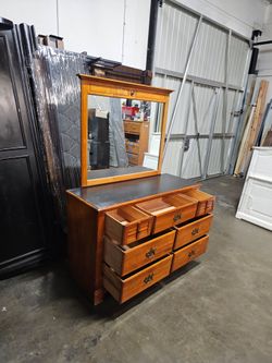 Dresser and mirror
