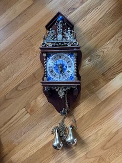 Beautiful Vintage Dutch Wall Clock by Franz Hermle