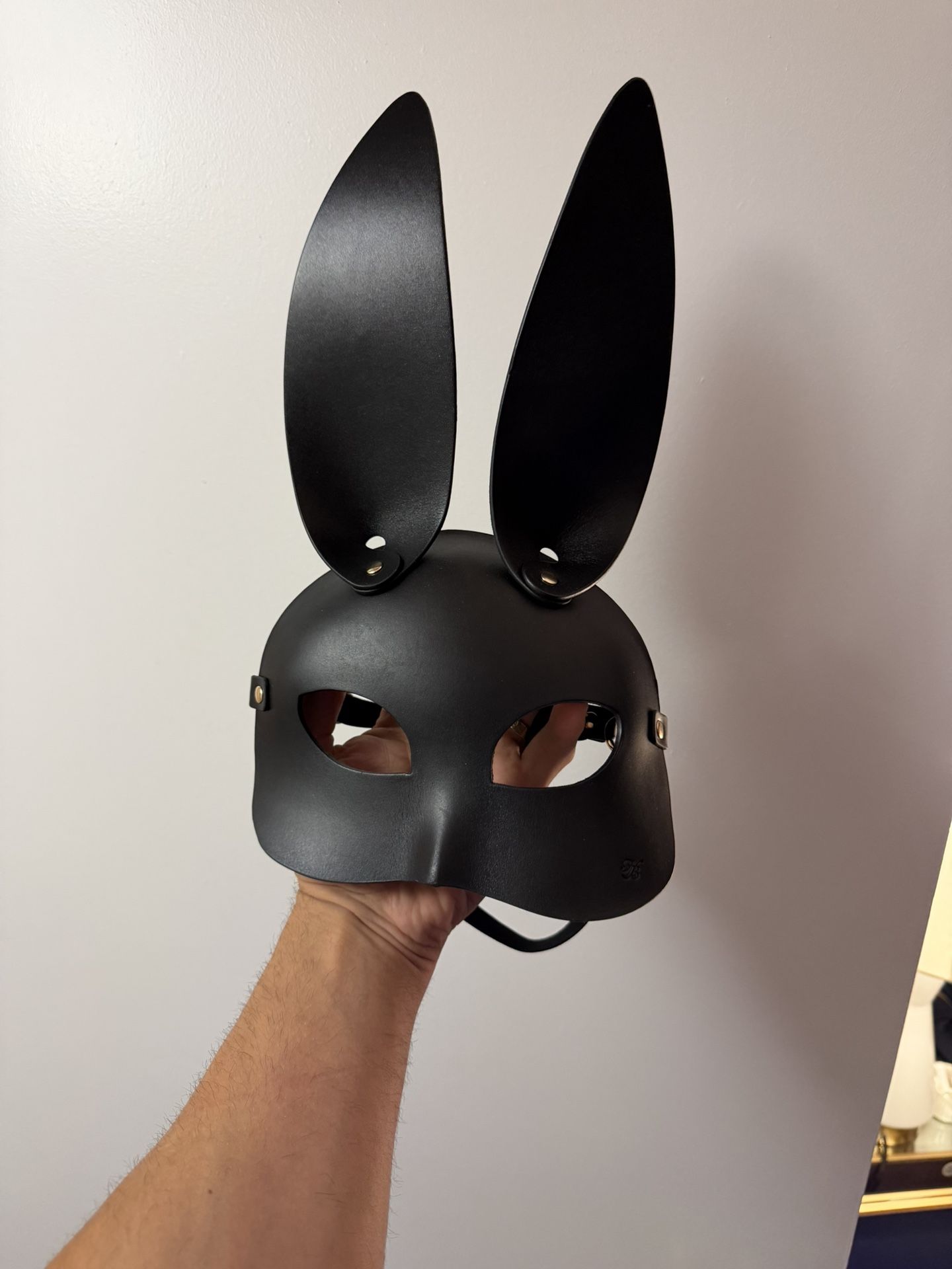Leather Bunny Mask